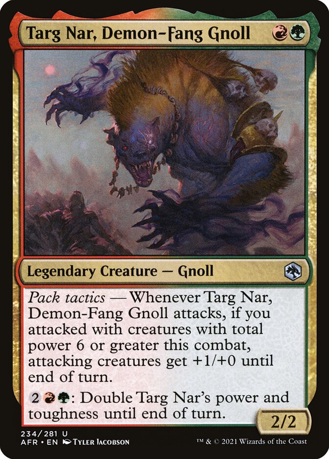 Targ Nar, Demon-Fang Gnoll (234) - Adventures in the Forgotten Realms (AFR)