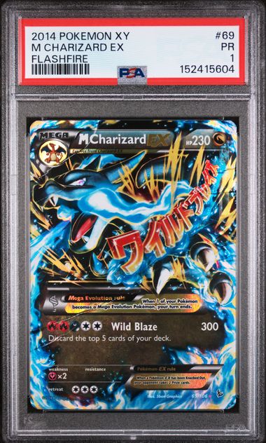 M Charizard EX #69 - [Graded PSA 1] XY - Flashfire (FLF)