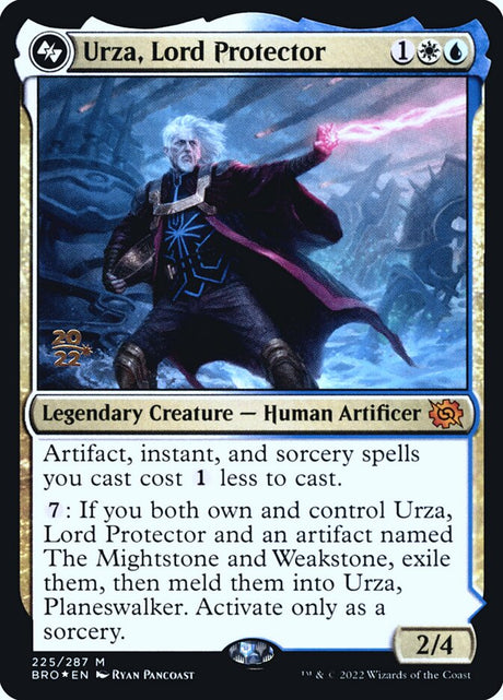 Urza, Lord Protector // Urza, Planeswalker (225s) - The Brothers' War Promos (PBRO)