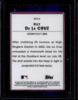 2022 Bowman's Best #UFO-5 Elly De La Cruz UFO