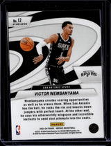 2023-24 Panini Mosaic #12 Victor Wembanyama Give and Go Mosaic