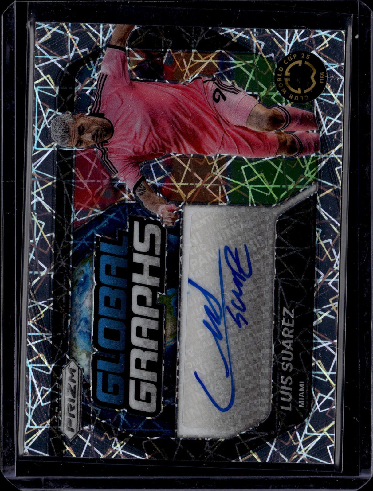 2025 Panini Prizm FIFA Club World Cup Luis Suarez Global Graphs Velocity Prizm