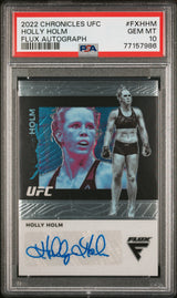 2022 Panini Flux Holly Holm Flux Autograph PSA 10