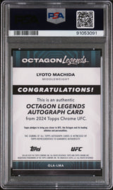 2024 Topps Chrome Octagon Legends Lyoto Machida Auto PSA 9