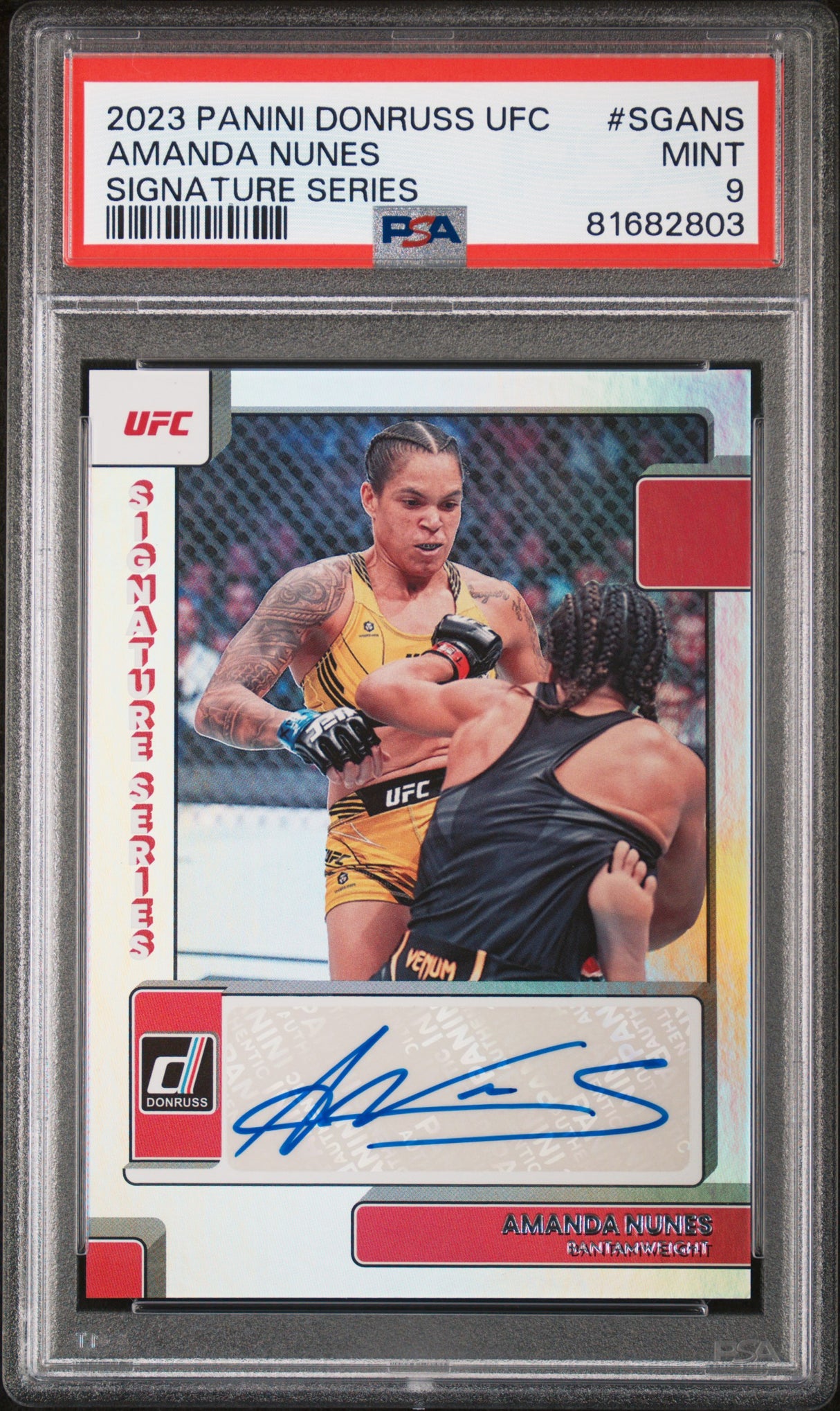 2023 Panini Donruss Ufc Signature Series Amanda Nunes PSA 9
