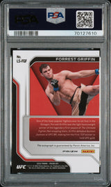 2022 Panini Prizm UFC Legendary Signatures Forrest Griffin Silver Prizm PSA 9