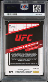 2022 Panini Optic Valentina Shevchenko Opti-Graphs Holo PSA 9