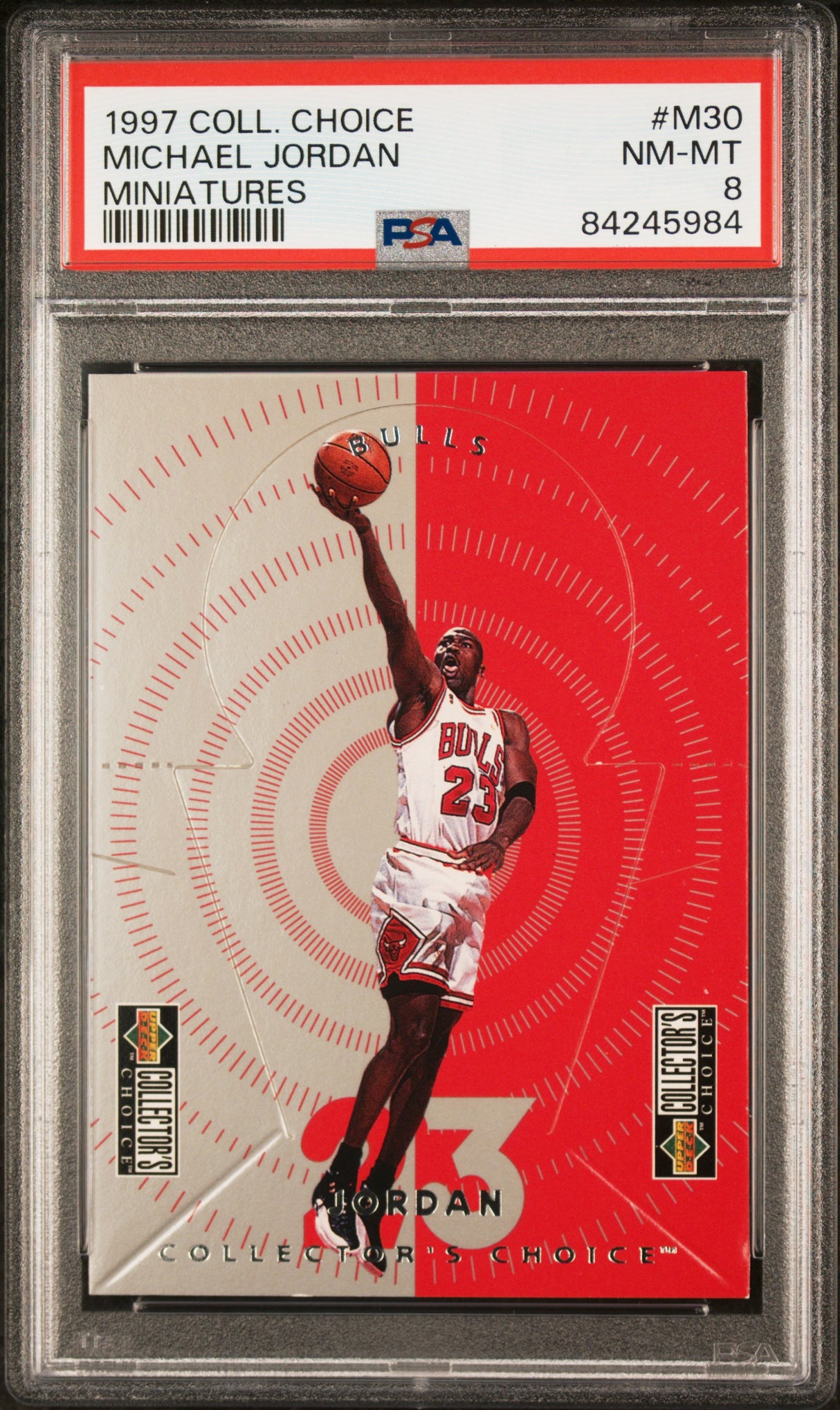 1997 Collector'S Choice Miniatures #M30 Michael Jordan Miniatures PSA 8