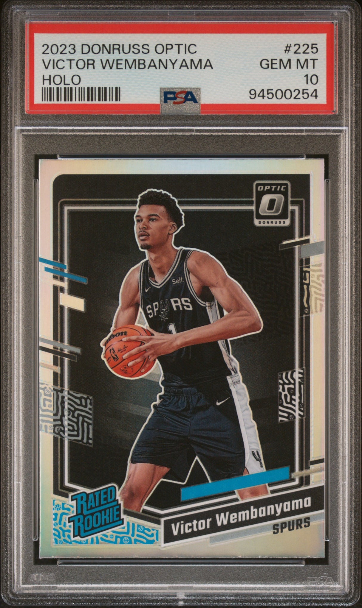 2023 Panini Donruss Optic #225 Victor Wembanyama Holo PSA 10