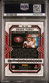 2022 Panini Obsidian #158 Brock Purdy Autograph PSA 9