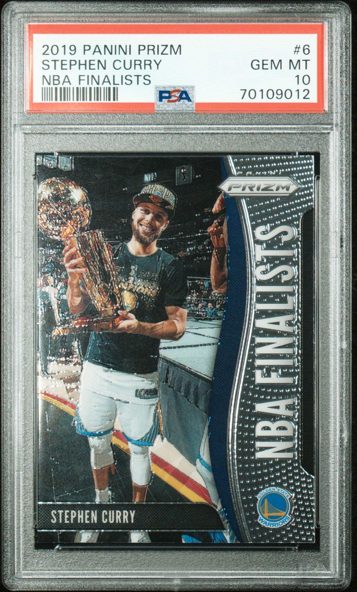 2019 Panini Prizm NBA Finalists #6 Stephen Curry Nba Finalists PSA 10
