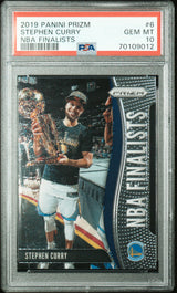 2019 Panini Prizm NBA Finalists #6 Stephen Curry Nba Finalists PSA 10
