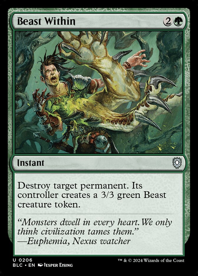 Beast Within (206) - Bloomburrow Commander (BLC)