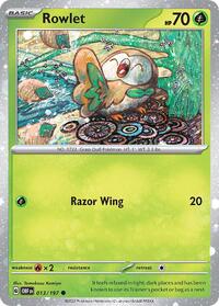 Rowlet - 013/197 (Cosmos Holo) (13) - Miscellaneous Cards & Products (MCAP)