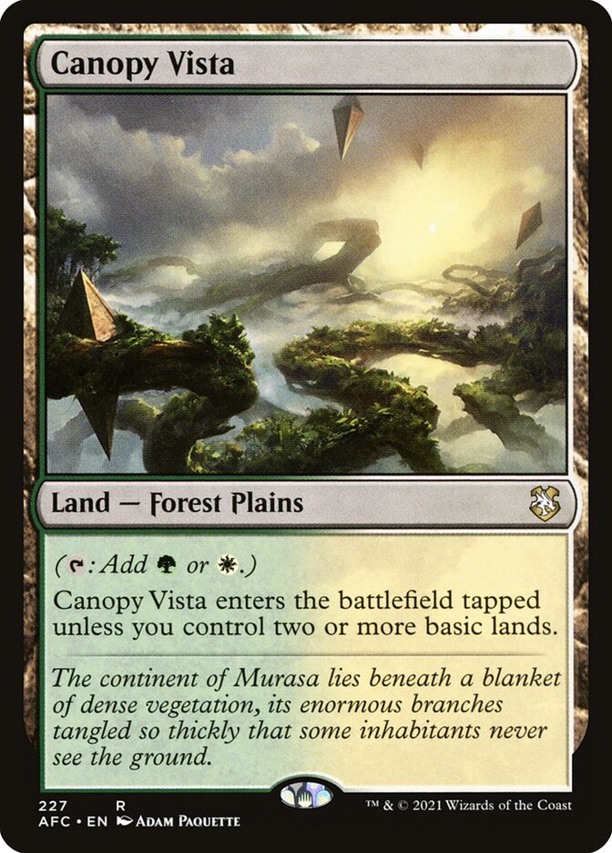 Canopy Vista (227) - Forgotten Realms Commander (AFC)