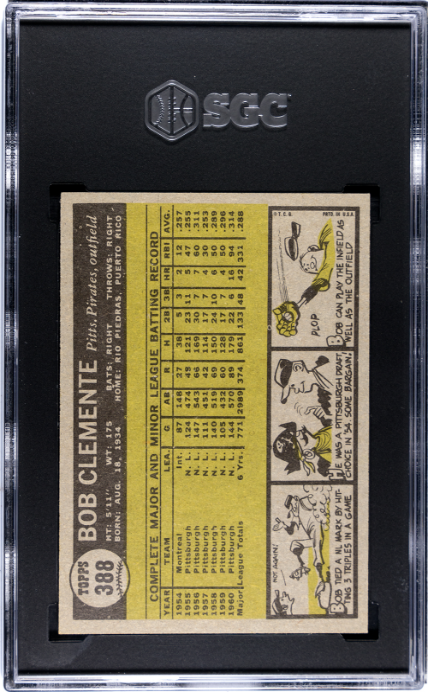 1961 Topps #388 Bob Clemente SGC 6.5