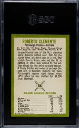 1963 Fleer #56 Roberto Clemente SGC 8