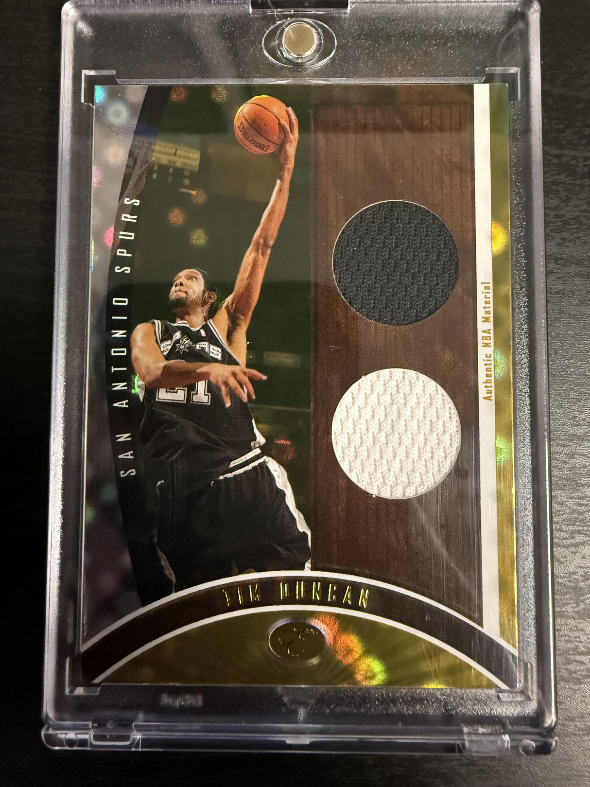 2006-07 Bowman Elevation Tim Duncan Executive Level Relics Dual Gold /25