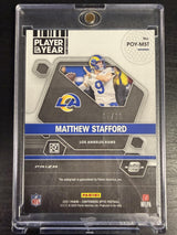2021 Contenders Optic Matthew Stafford POTY Contenders Auto Gold /10