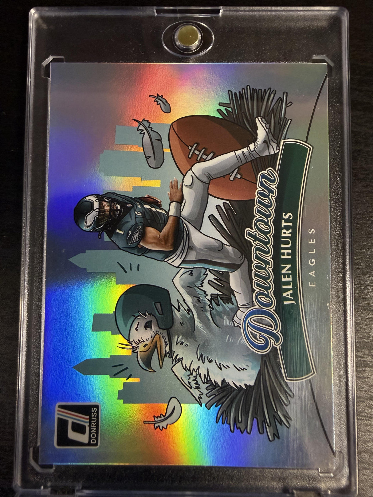 2025 Donruss #3 Jalen Hurts Horizontal Downtown!