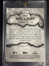 2026 Bowman Ethan Holliday Electric Sluggers Orange Mojo Refractor /25