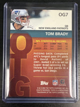 2002 Topps Chrome #OG7 Tom Brady Own the Game