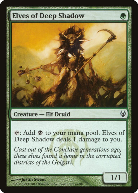 Elves of Deep Shadow (47) - Duel Decks: Izzet vs. Golgari (DDJ)