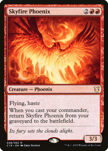 Skyfire Phoenix (28) - Commander 2019 (C19)