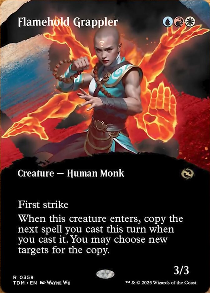 Flamehold Grappler (359) - [Foil, Showcase] Tarkir: Dragonstorm (TDM)