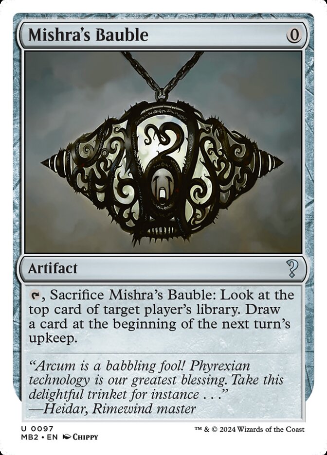 Mishra's Bauble (97) - Mystery Booster 2 (MB2)