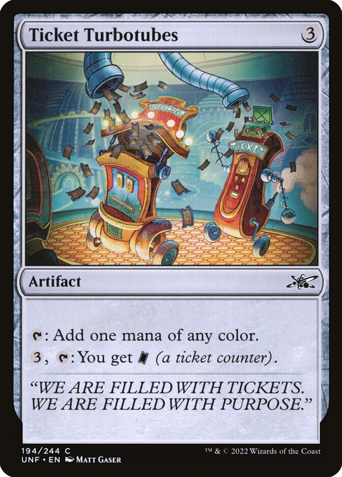 Ticket Turbotubes (194) - Unfinity (UNF)