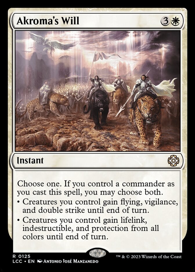 Akroma's Will (125) - The Lost Caverns of Ixalan Commander (LCC)