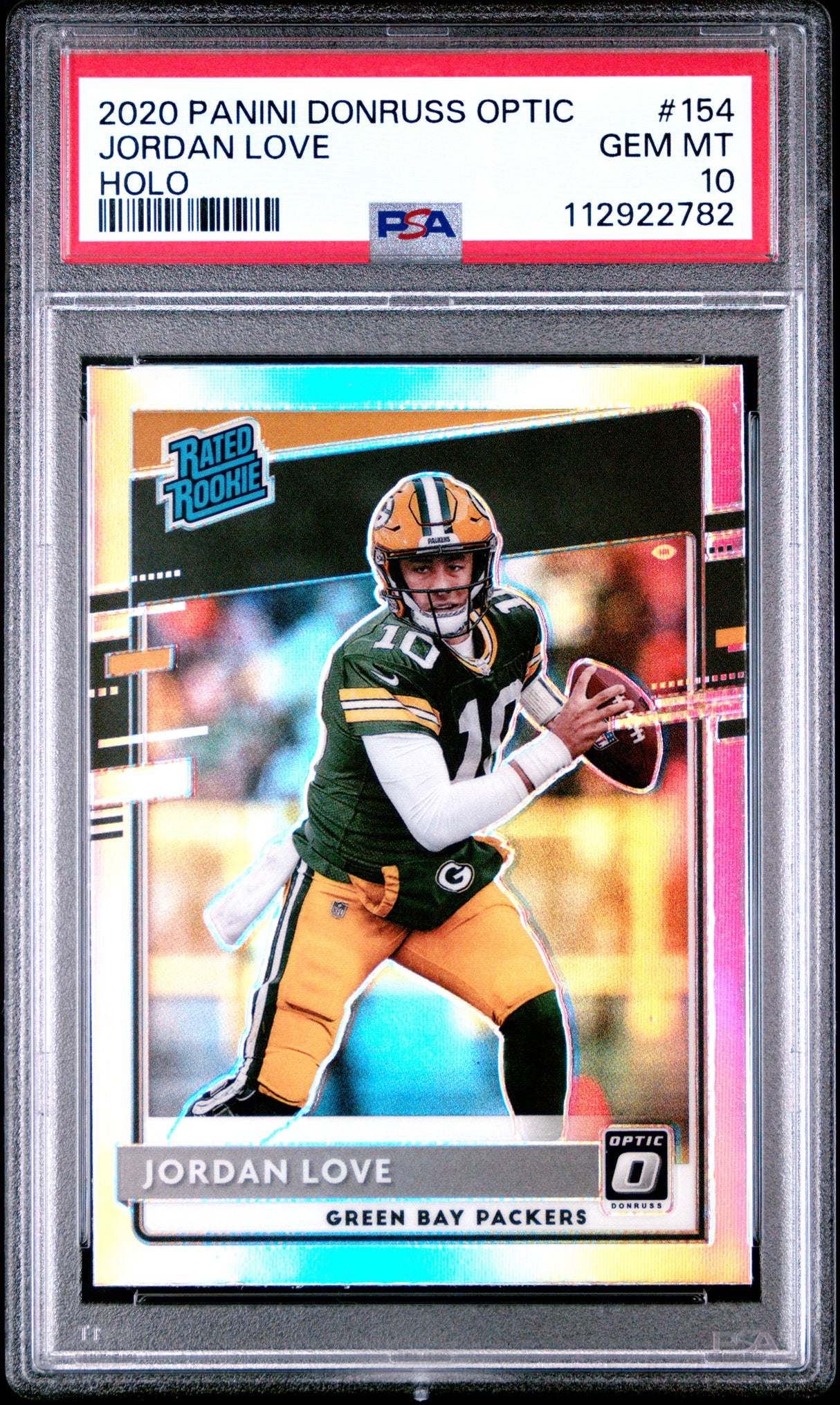 2020 Panini Donruss Optic #154 Jordan Love Holo PSA 10