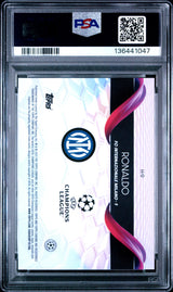 2024-25 Topps Chrome Uefa Club Competitions Helix #H9 Ronaldo PSA 10
