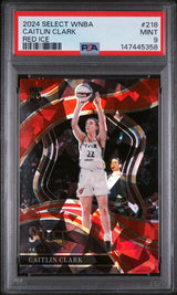 2024 Panini Select Wnba #218 Caitlin Clark Red Ice PSA 9