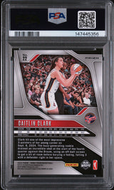 2024 Panini Prizm Wnba #22 Caitlin Clark Green Prizm PSA 10