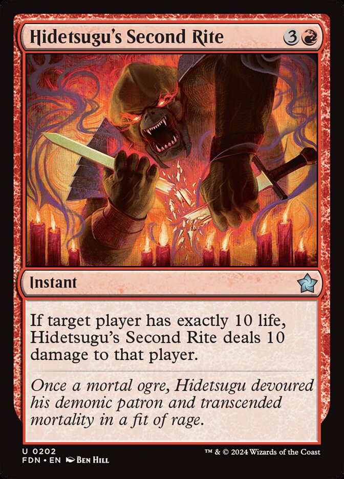 Hidetsugu's Second Rite - [Foil] Foundations (FDN)