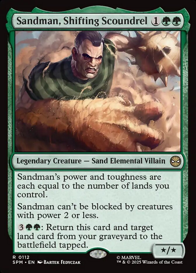 Sandman, Shifting Scoundrel (112) - [Foil] Marvel's Spider-Man (SPM)