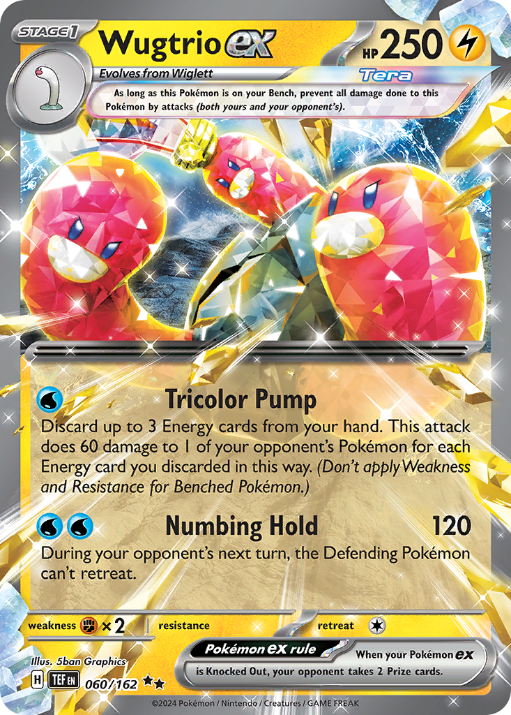 Wugtrio ex (60/162) - [Holo Foil] SV5: Temporal Forces (TEF)