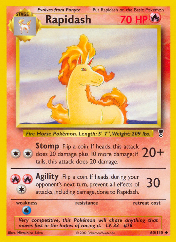 Rapidash (60/110) - [Reverse Holo] Legendary Collection (LC)