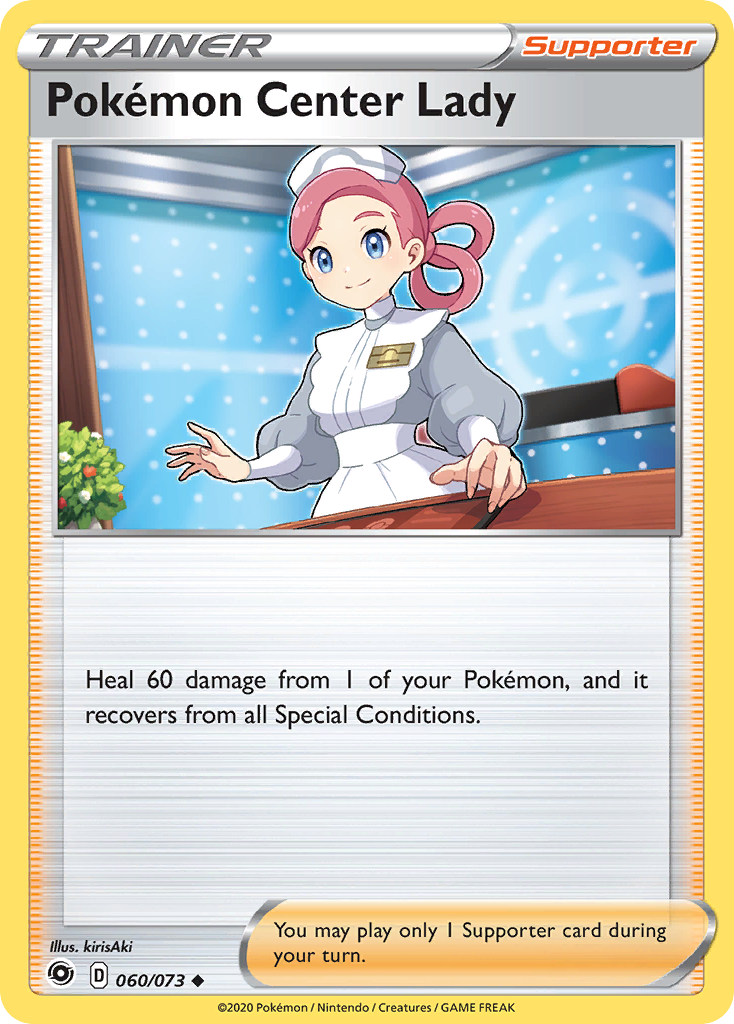 Pokemon Center Lady (60/73) - [Reverse Holo] Champion's Path (CPA)