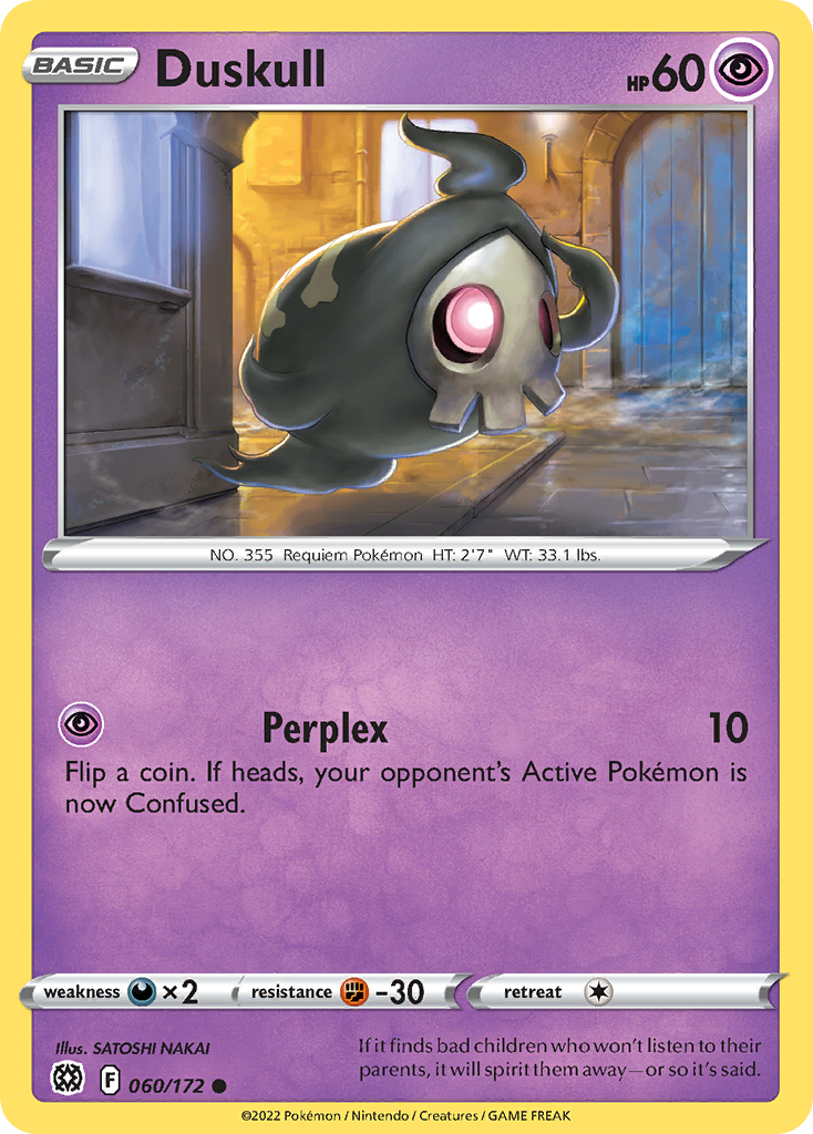 Duskull (60/172) - [Reverse Holo] Brilliant Stars (BRS)