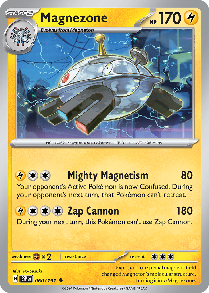 Magnezone (60/191) - [Reverse Holo] Surging Sparks (SSP)