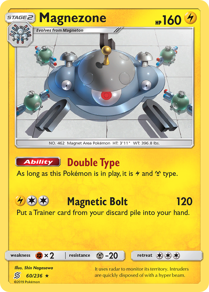 Magnezone (60/236) - [Reverse Holo] Unified Minds (UNM)