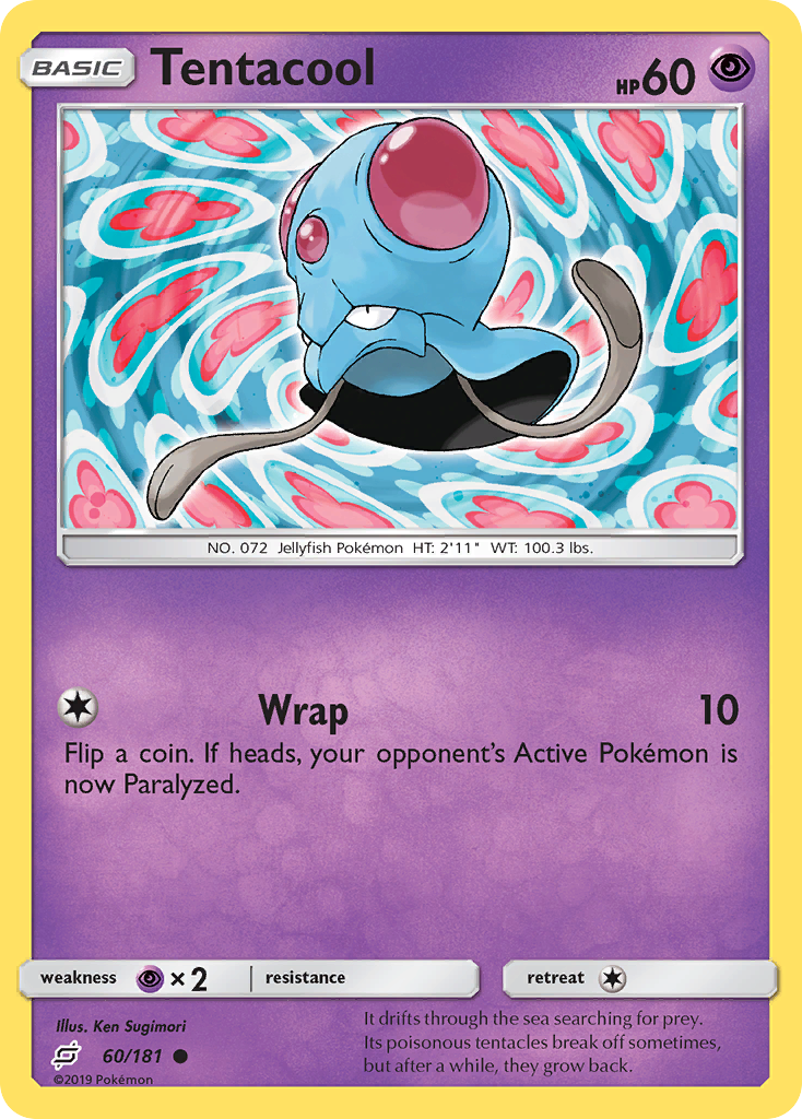 Tentacool (60/181) - [Reverse Holo] Team Up (TEU)