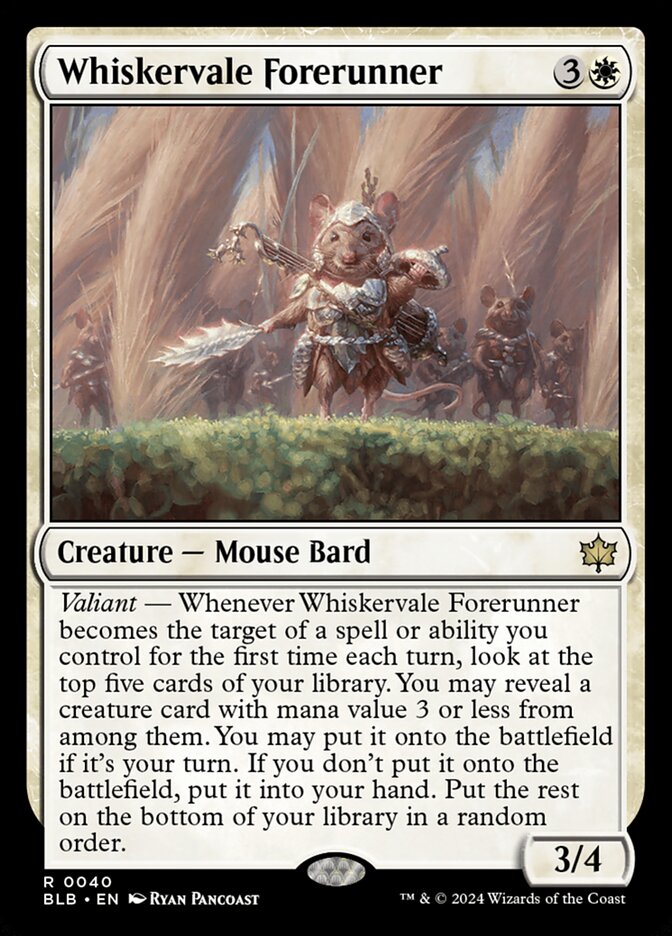 Whiskervale Forerunner (40) - Bloomburrow (BLB)