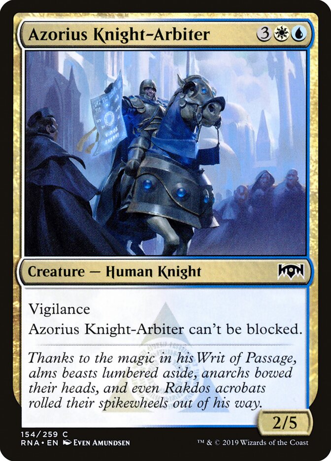 Azorius Knight-Arbiter (154) - Ravnica Allegiance (RNA)