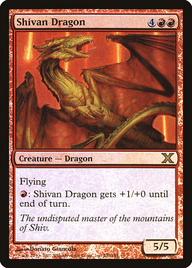 Shivan Dragon (230) - Tenth Edition (10E)