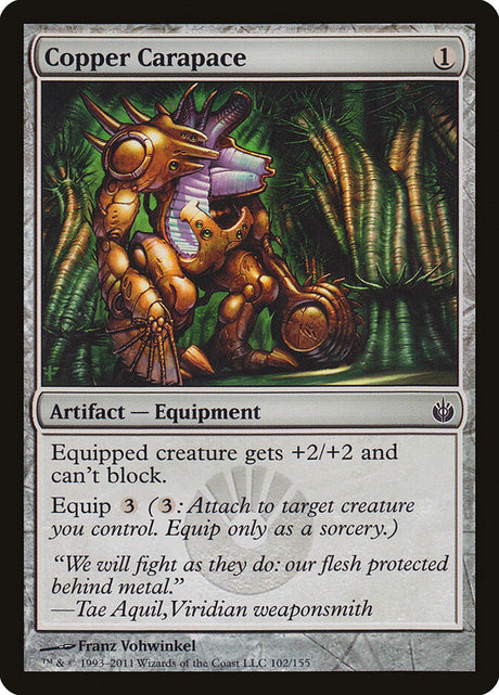Copper Carapace (102) - Mirrodin Besieged (MBS)