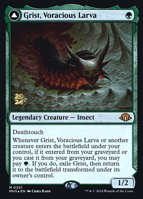 Grist, Voracious Larva // Grist, the Plague Swarm (251s) - Modern Horizons 3 Promos (PMH3)
